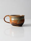 vintage studio pottery mug