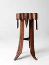 antique folk art palm frond table
