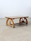 Monterey style "wagon wheel" coffee table circa 1940
