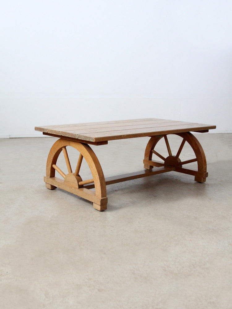 1940s Monterey style faux bois coffee table