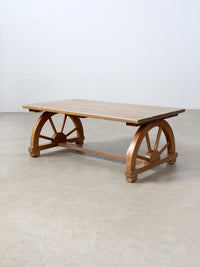 Monterey style "wagon wheel" coffee table circa 1940