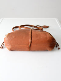 vintage leather handbag by Carlos Falchi