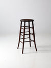 antique wooden stool