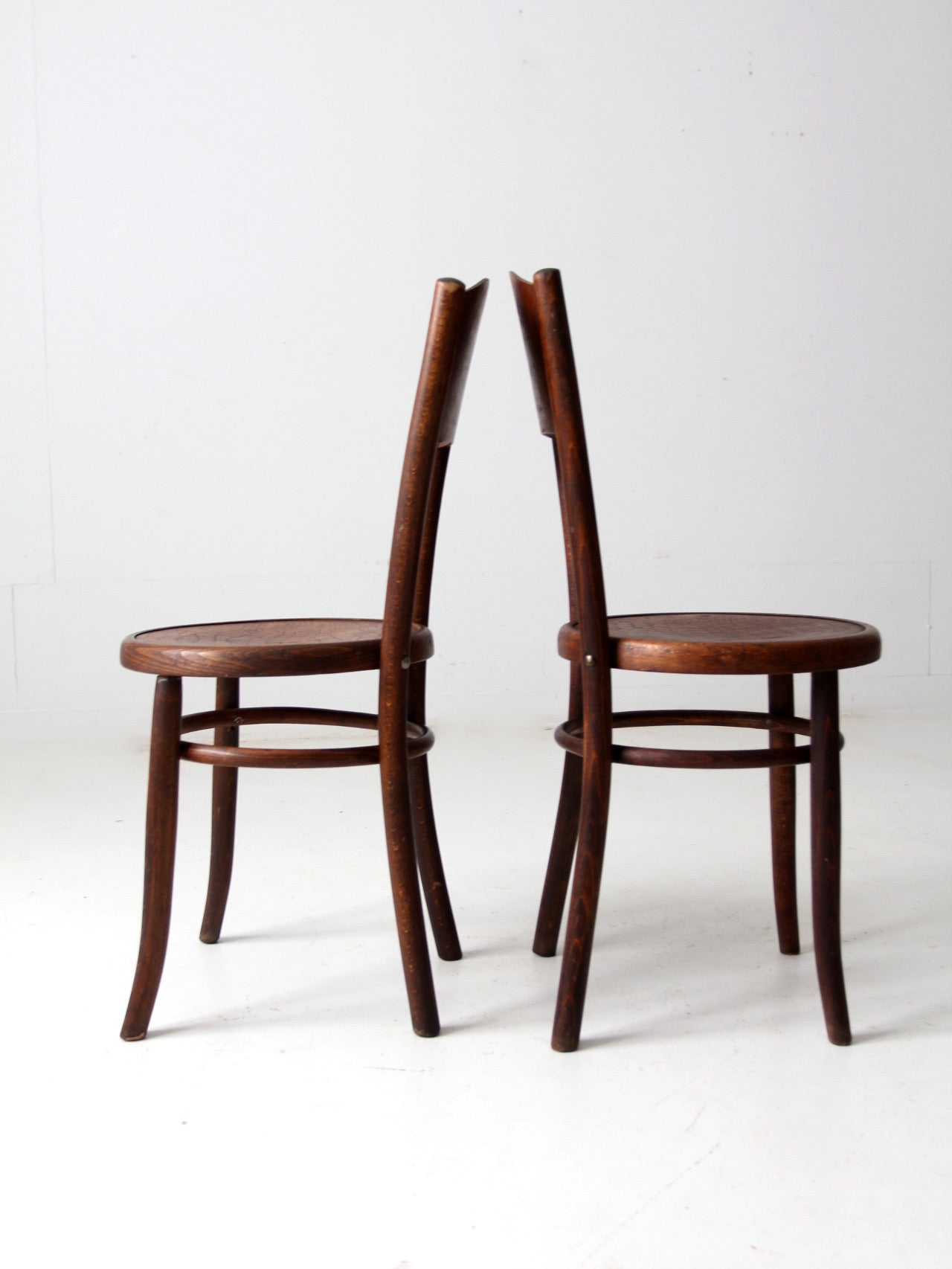 antique Fischel bentwood chairs pair – 86 Vintage