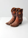 vintage 50s Acme inlay boots, size 10 D