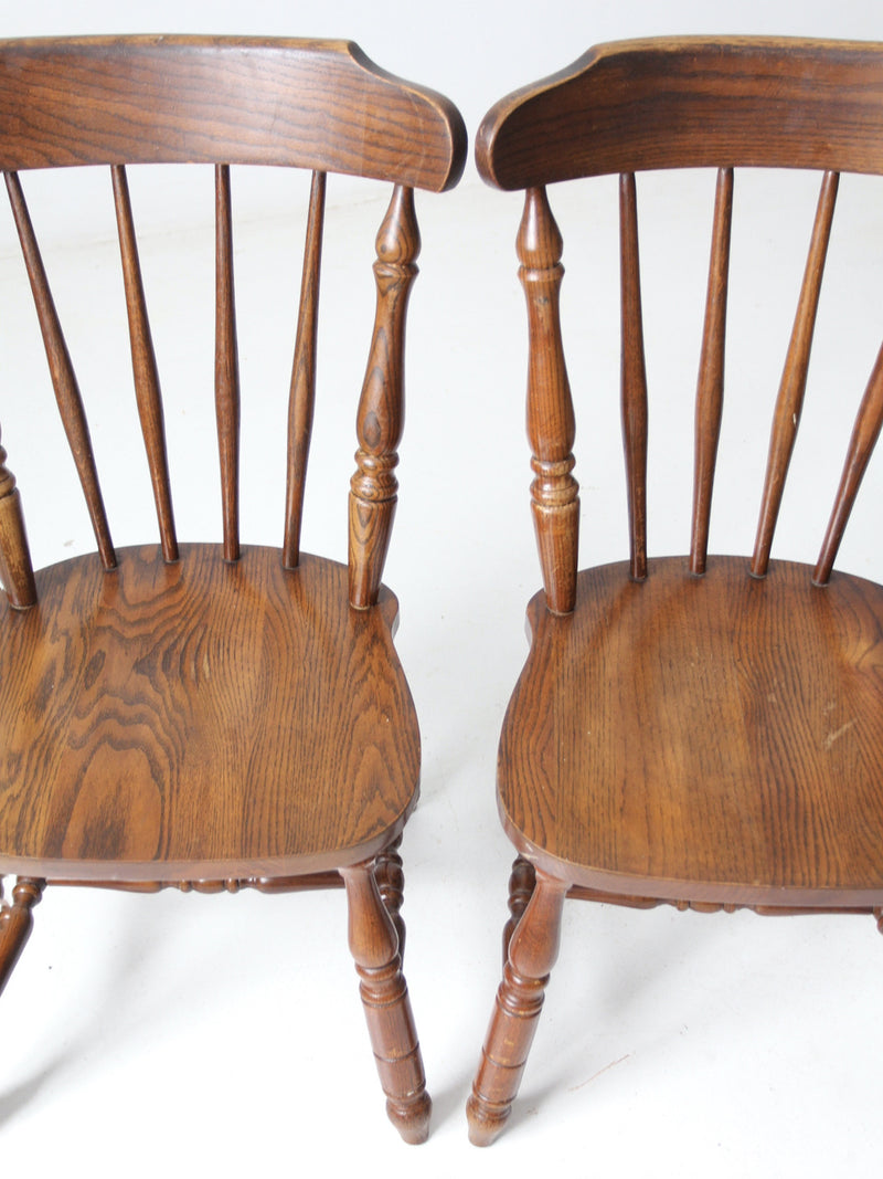 vintage oak dining chairs set of 4