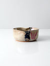 vintage heart shaped studio pottery bowl