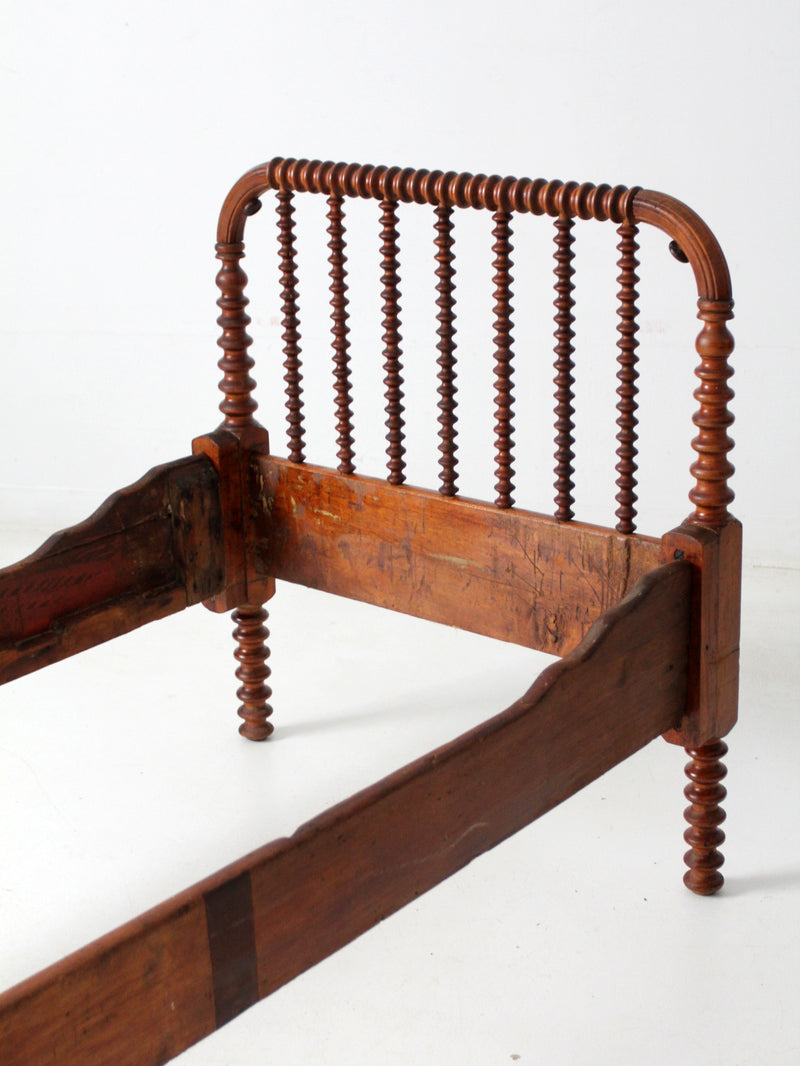 antique spool bed