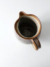 vintage studio pottery pitcher