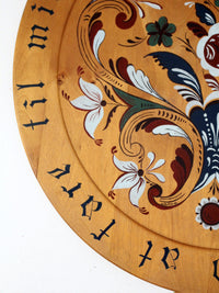 mid century Norwegian wood plate