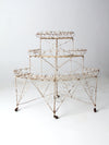 Victorian wire plant stand