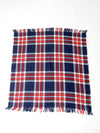 vintage plaid throw blanket