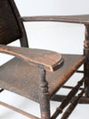 antique American rustic rocking chair
