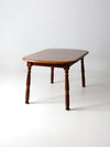 mid century oak dining table