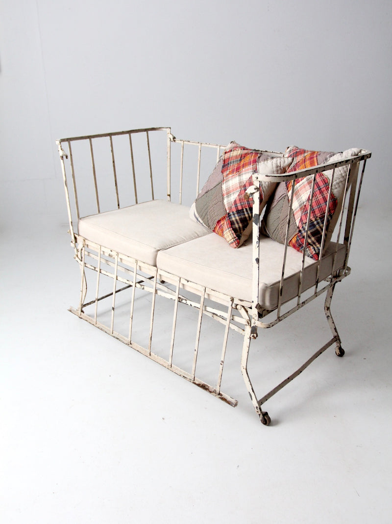 vintage iron daybed