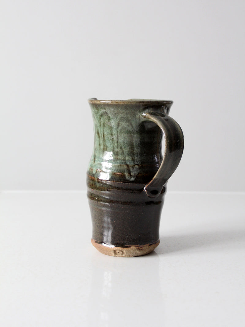 vintage studio pottery pitcher