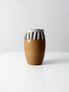 vintage signed studio pottery vase