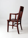 antique wooden library chair