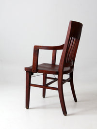 antique wooden library chair