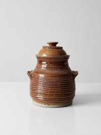 vintage 70s studio pottery jar