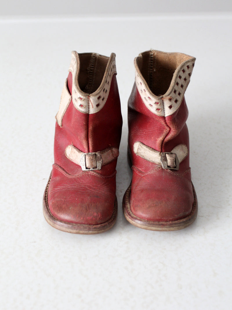 vintage 50s kid's cowboy boots