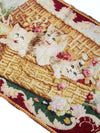 antique woven tapestry wall hanging