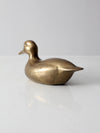 mid century brass duck