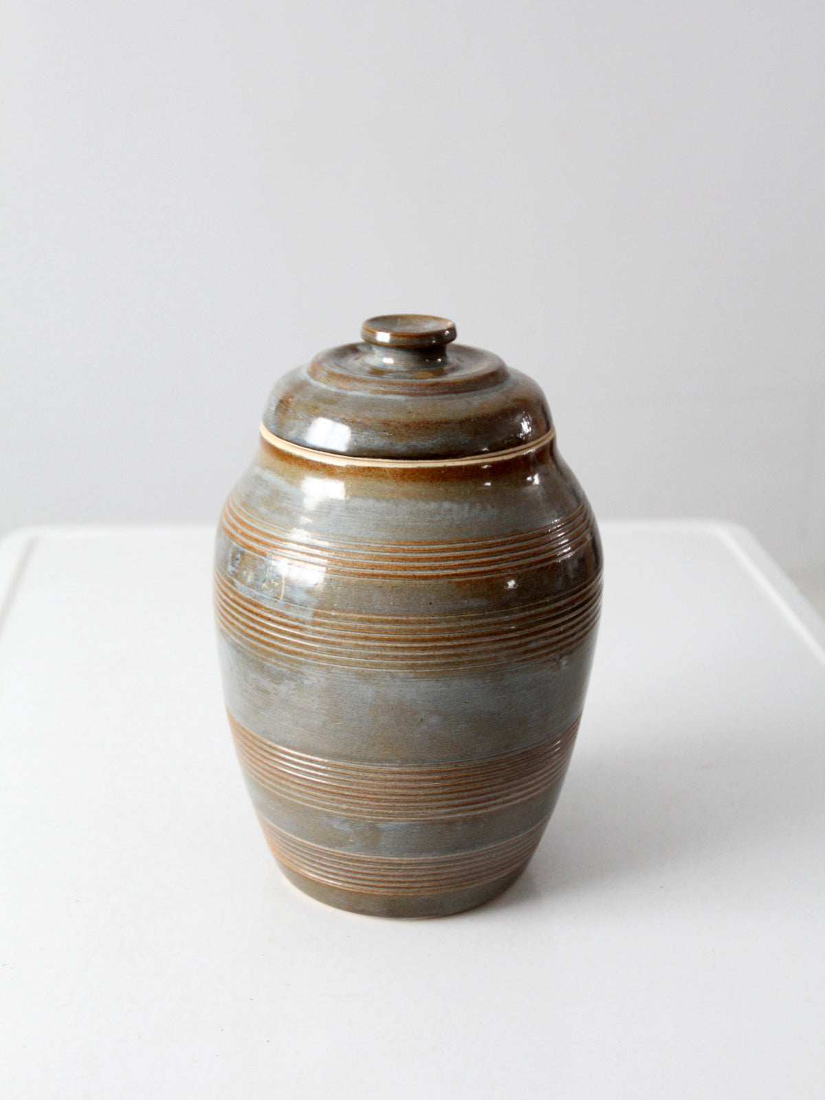 vintage studio pottery jar