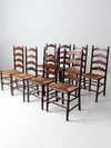 Tell City Chair rush seat dining chairs set of 8