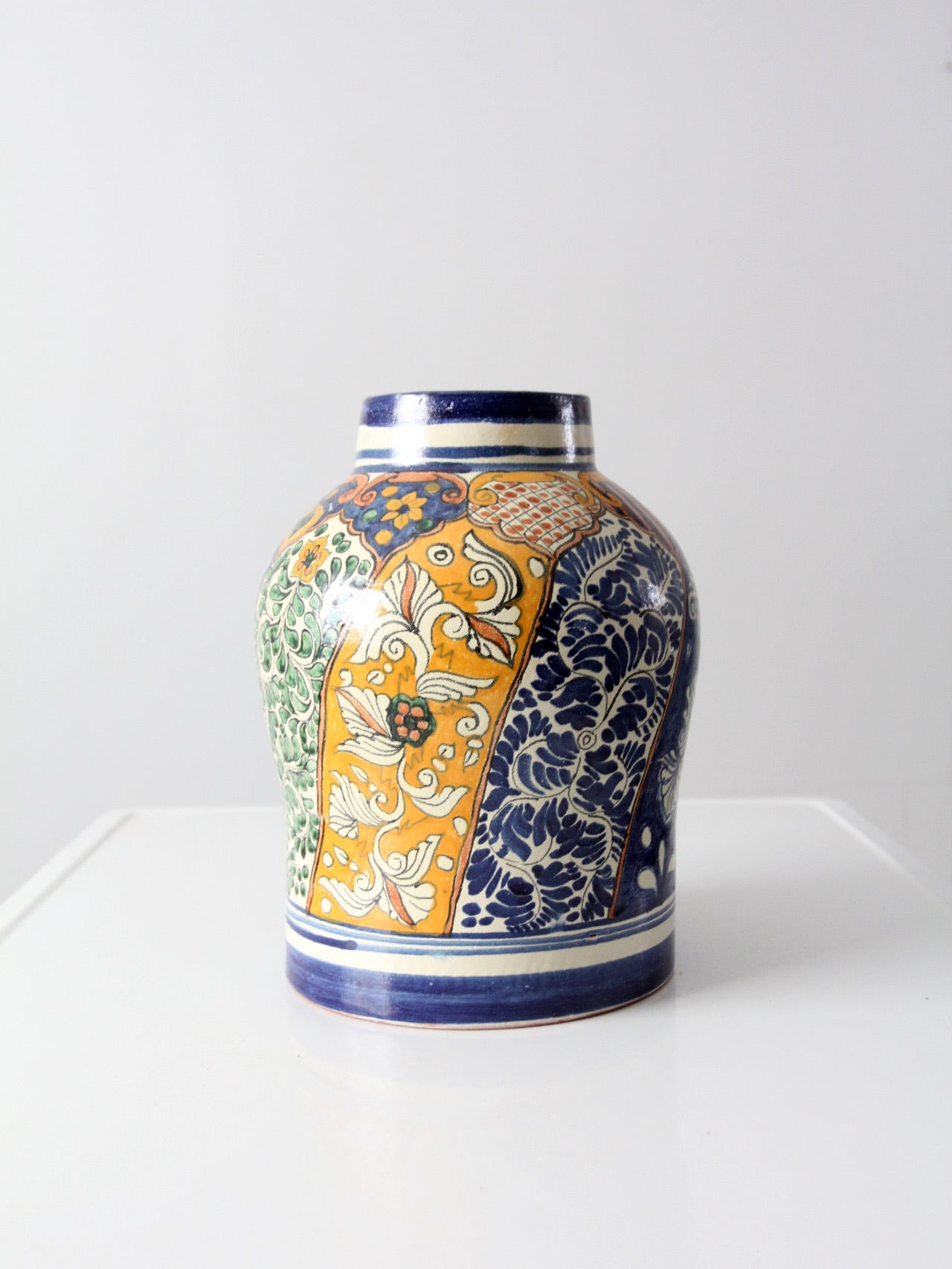 vintage Talavera style vase