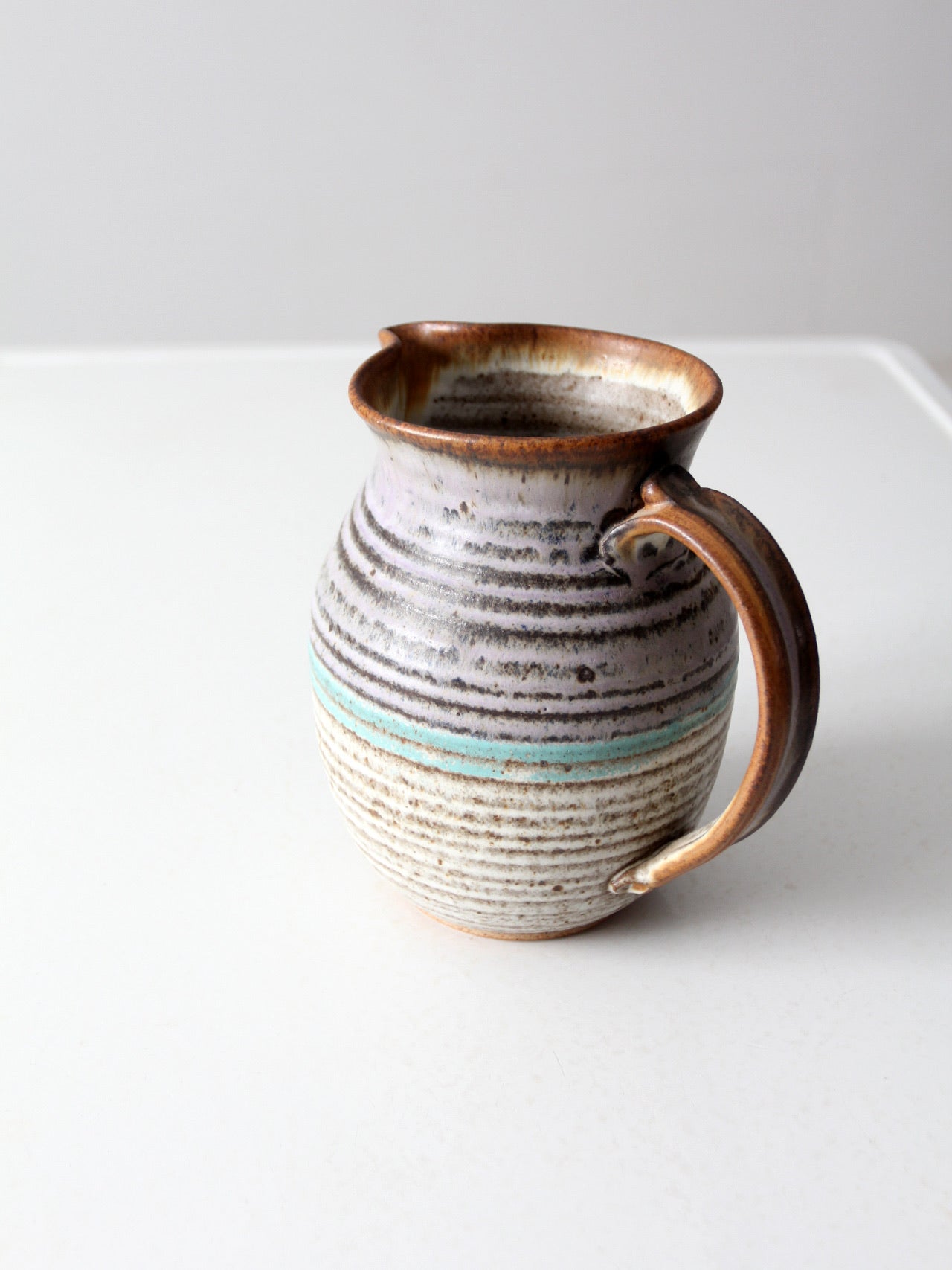 vintage studio pottery pitcher