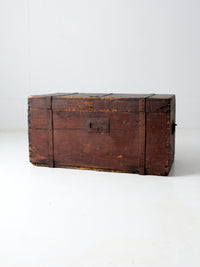 antique wooden trunk