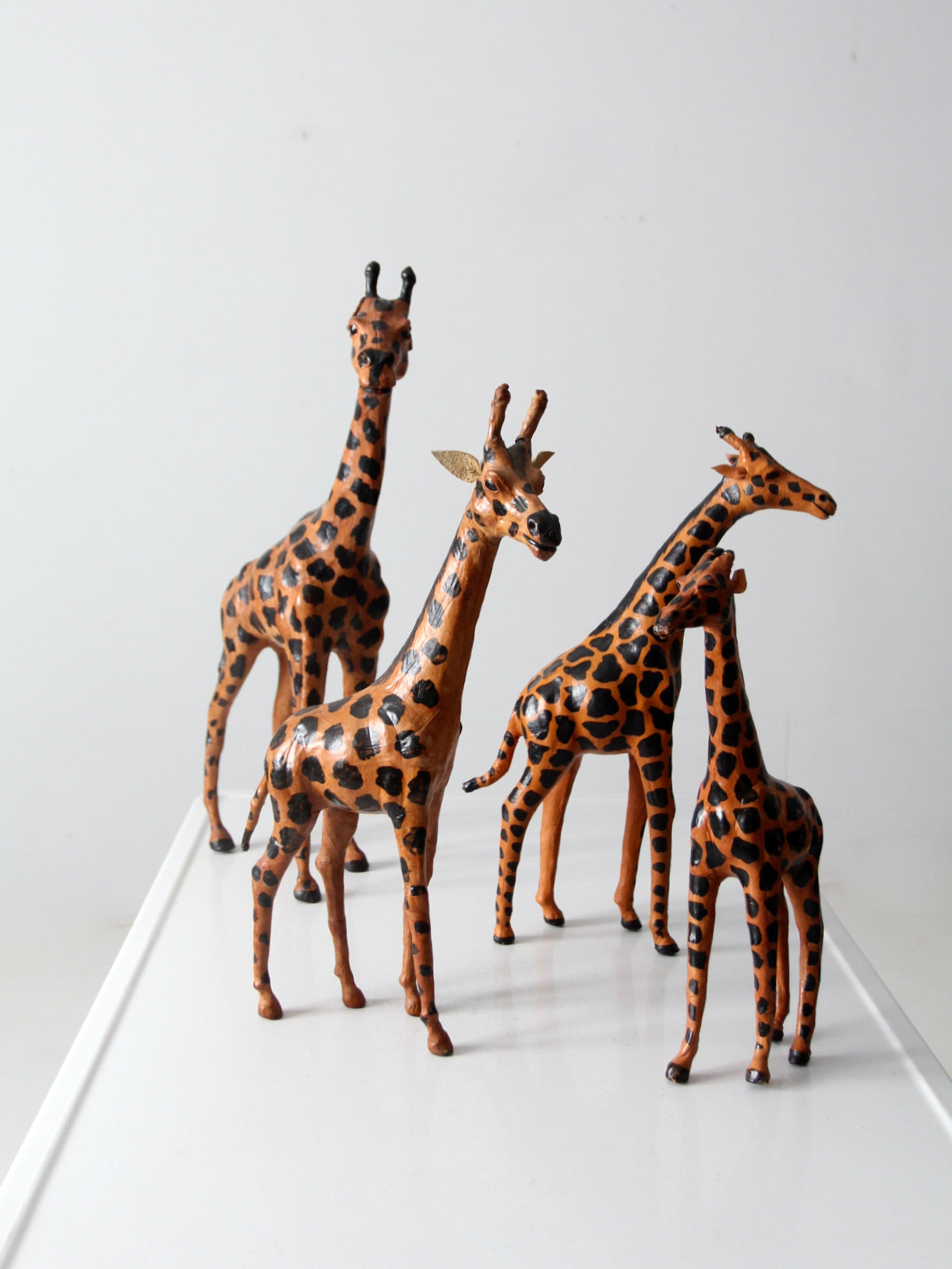 vintage leather giraffes collection