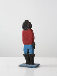 western folk art cowboy figure