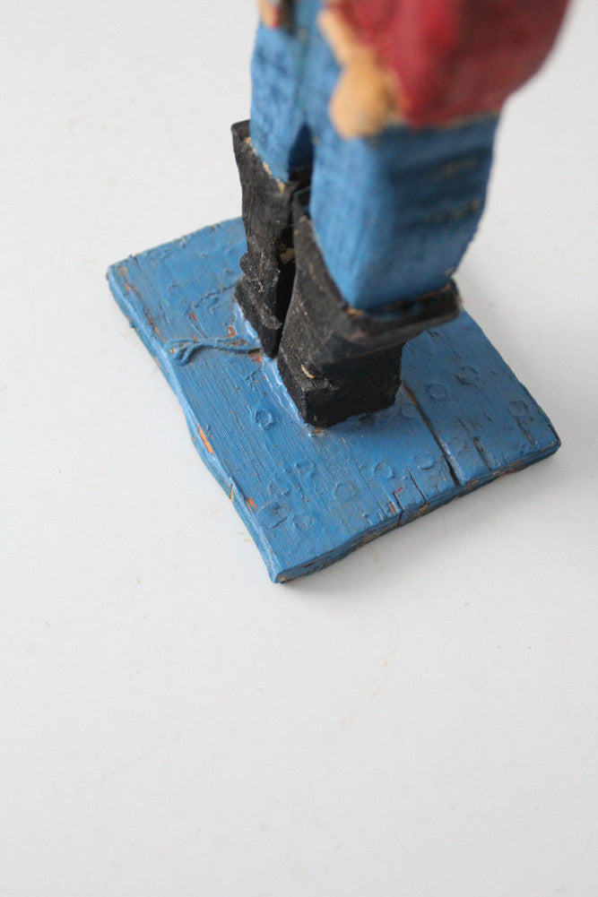 western folk art cowboy figure