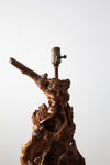 mid century driftwood lamp