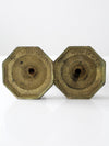 antique baroque style brass candlestick holders
