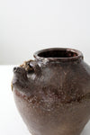 antique American stoneware bean pot