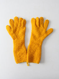vintage hand knit gloves