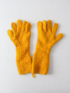 vintage hand knit gloves