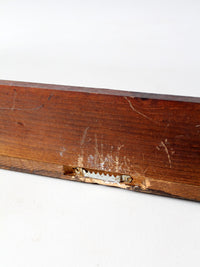 vintage wood wall rack