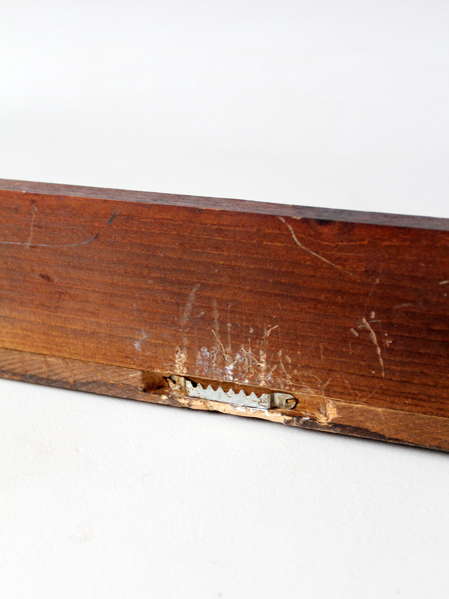 vintage wood wall rack