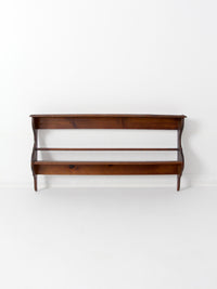 vintage wood wall rack