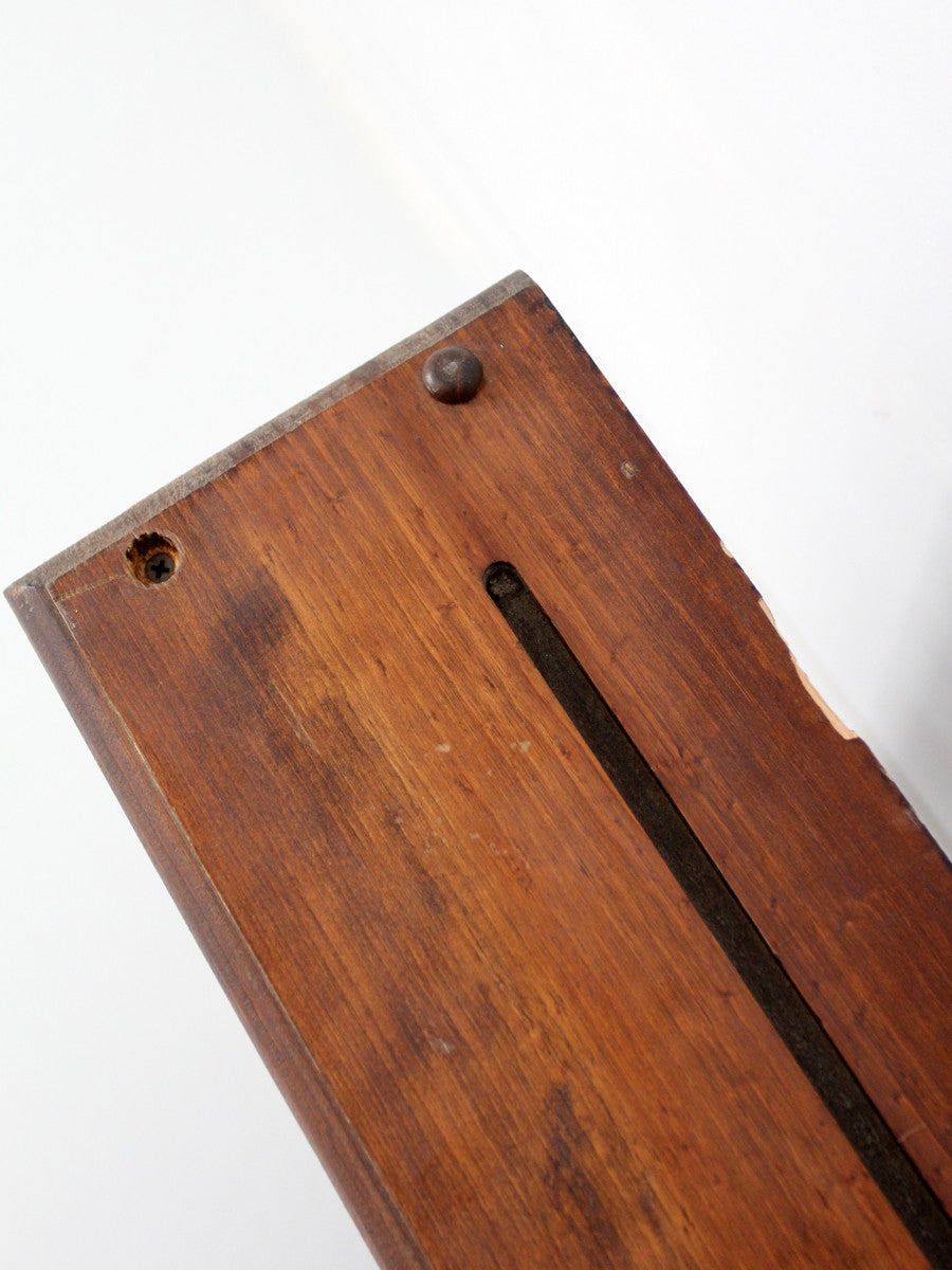vintage wood wall rack