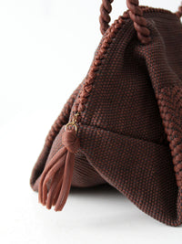 vintage 40s ribbon handbag in Corde style