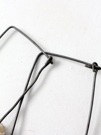 antique children's sock stretcher displays