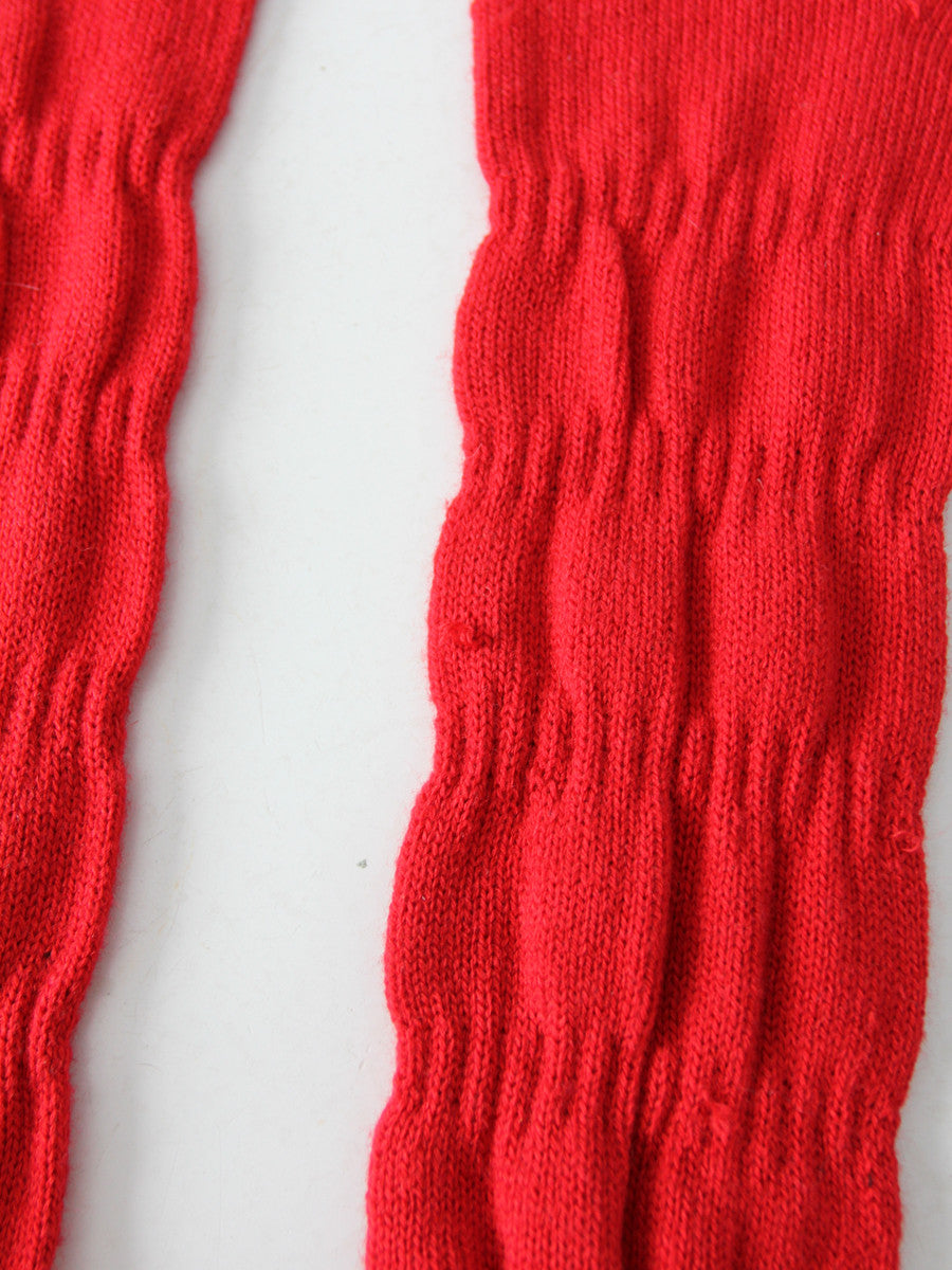 vintage red knit gloves – 86 Vintage