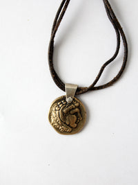 Alexander the Great coin pendant necklace