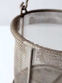 vintage wire mesh basket