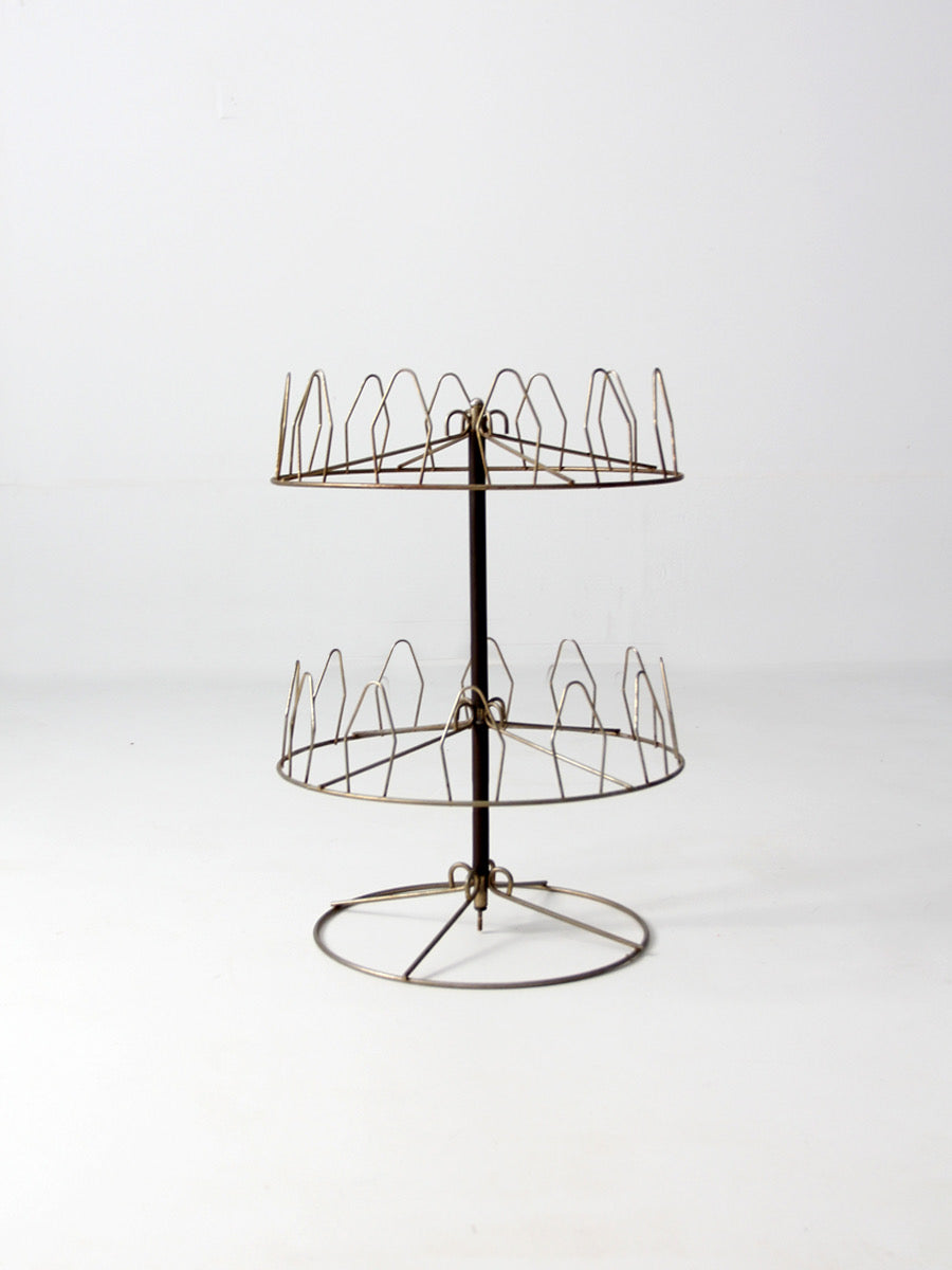 mid century shoe tree rack display